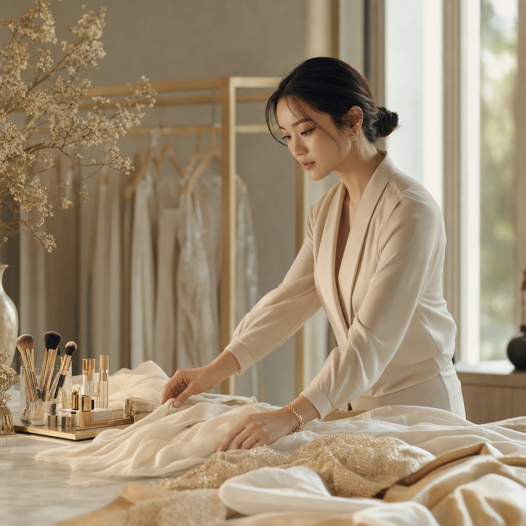 FIONA 於工作室進行美感決策